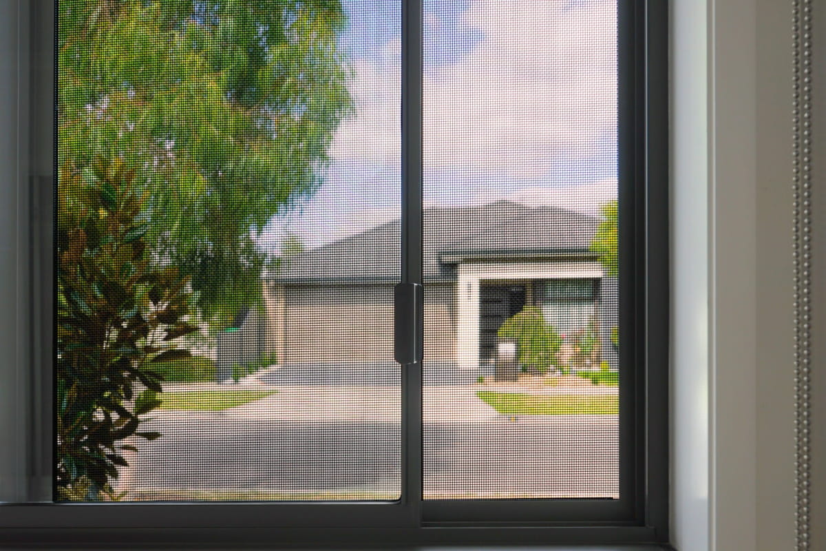 Window fitted with SupaScreen® stainless steel security screens to help improve home safety and reduce fall risks.