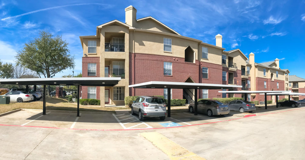 Parking in an open carport compared to secure apartment parking.