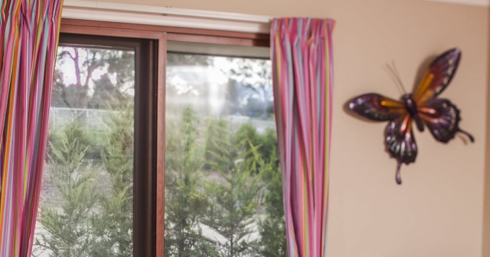 Make sure your windows are secured with durable security mesh screens.