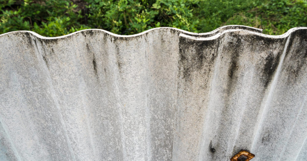 Asbestos fencing in a Perth property.