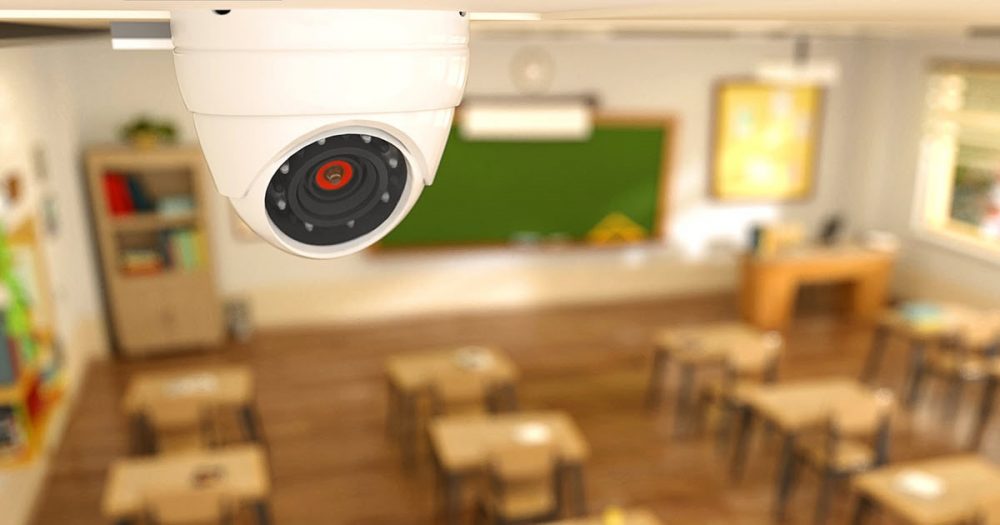 CCTV cameras monitoring the classroom will help improve security of students and teachers.
