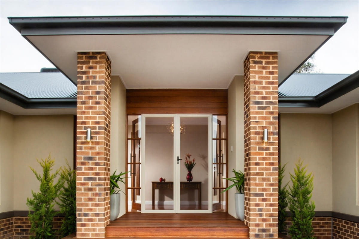 What Makes a Barrier Door Different From a Security Door? 1 Double security screen doors at the front of a property.