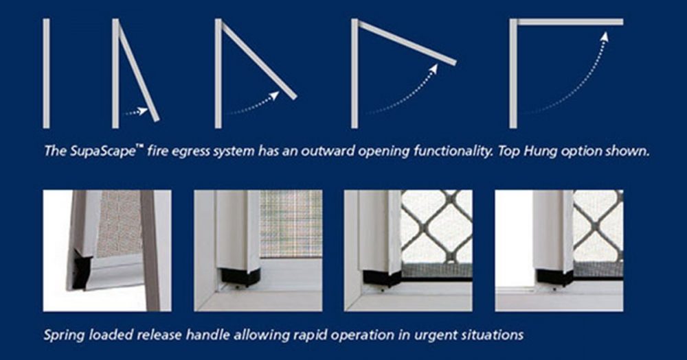 Central Screens & Locks can install home fire escape doors in your home.
