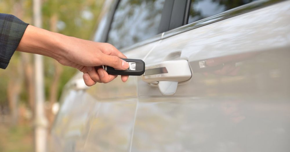 Keyless door locks were used commonly to make opening and locking a car easier.