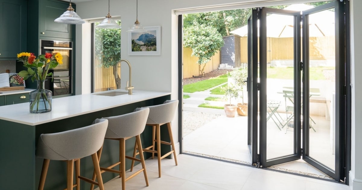 Bi-folds come in a huge range of styles and finishes to suit any home.