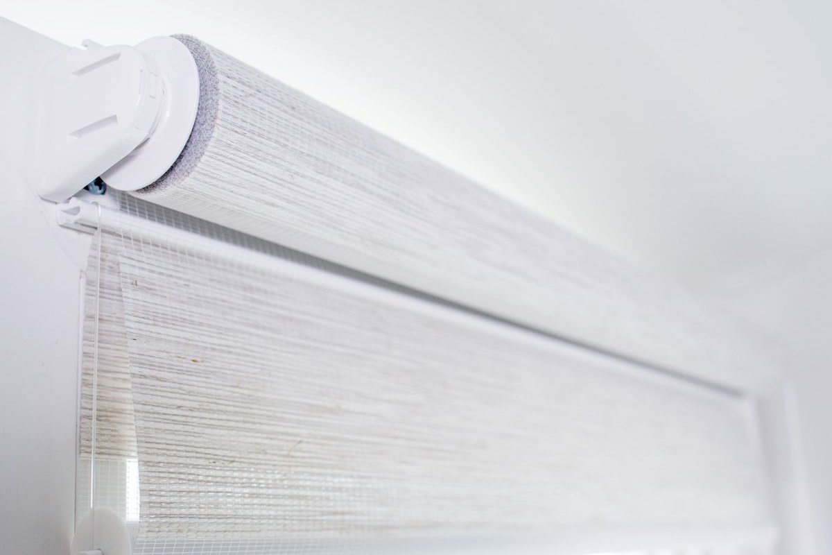 Close up view of plantation shutters, used for light control and privacy.