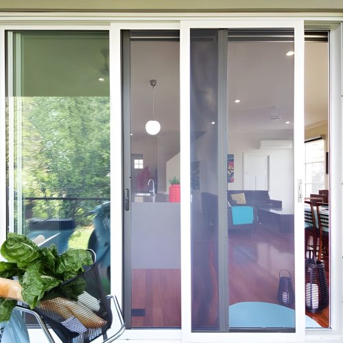 Outdoor areas with stacker doors.