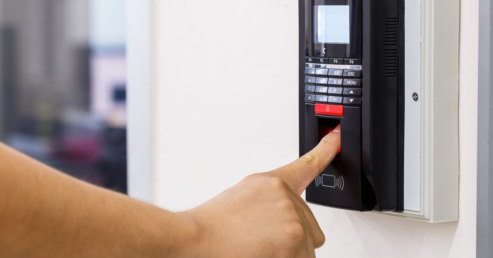 Timed door lock which can be set to only open at particular times of the day.