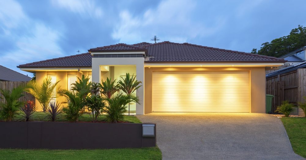 Well lit entryways ensure intruders don't have the cover of night to break in.