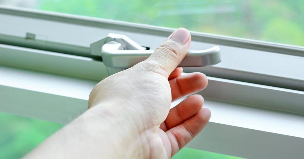 Window lock used to secure windows in a home.